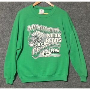 VTG Margaretta HS Polar Bears SBC Champions 1996 Green Sweatshirt XL Jerzees